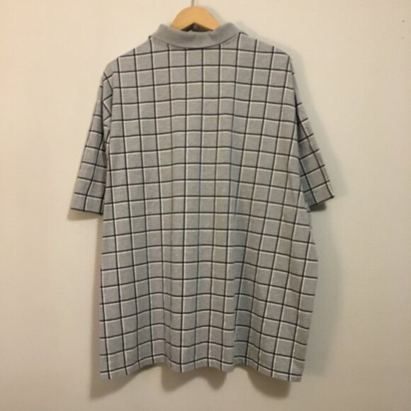 Computer Geek Graph Paper Button Down Polo Shirt - Picture 4 of 13